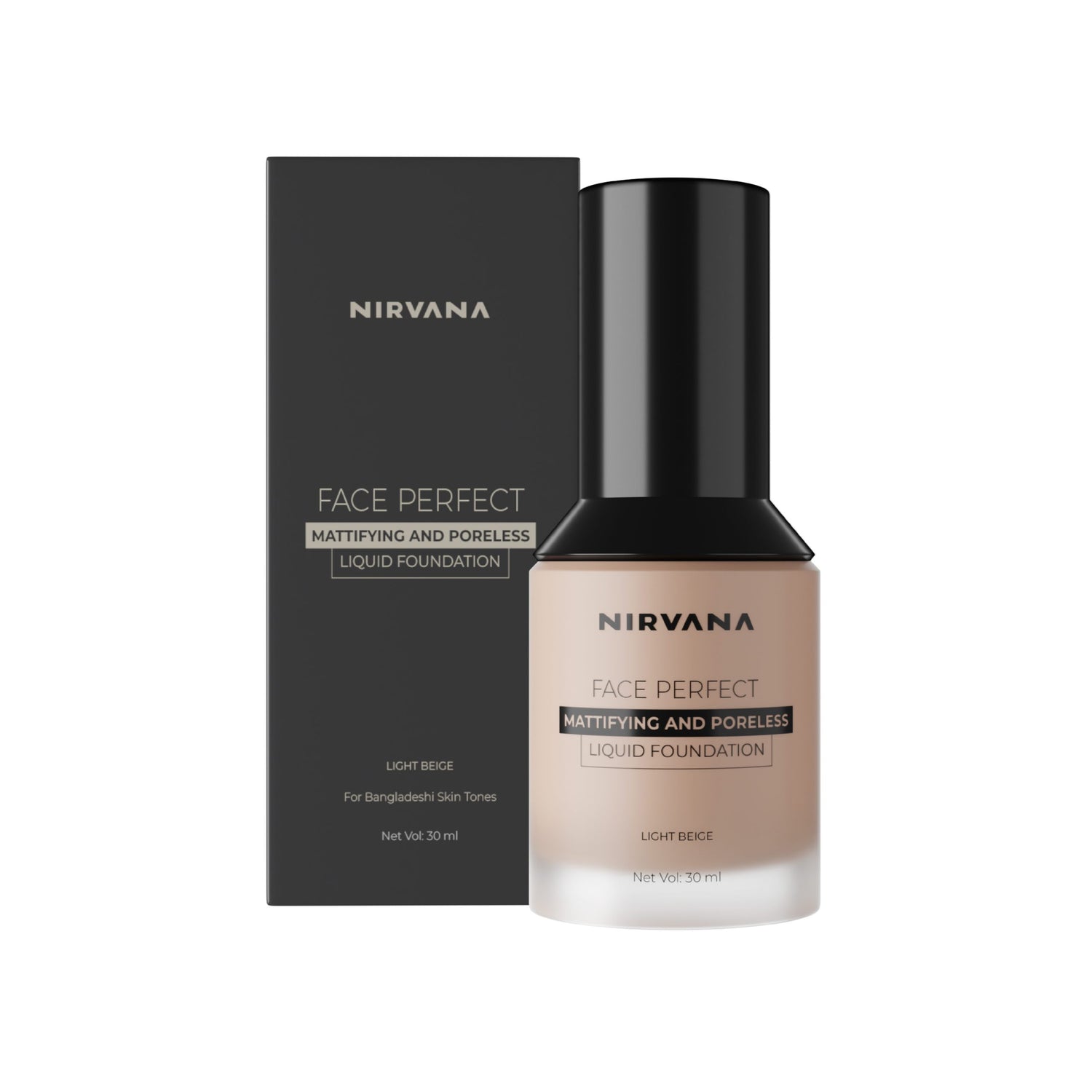 Nirvana Color Face Perfect Liquid Foundation (30ml)