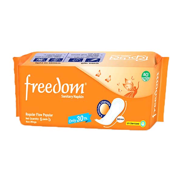 Freedom Sanitary Napkin - Regular Flow Popular