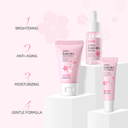 Laikou Sakura Skin &amp; Eye Care Set (3Pcs)