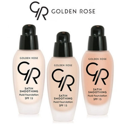 Golden Rose Satin Smoothing Fluid Foundation SPF-15 (34ml)