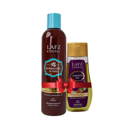 Lafz Ethnic Hair Oil And Shampoo Combo (Anti-Hair Fall kit)