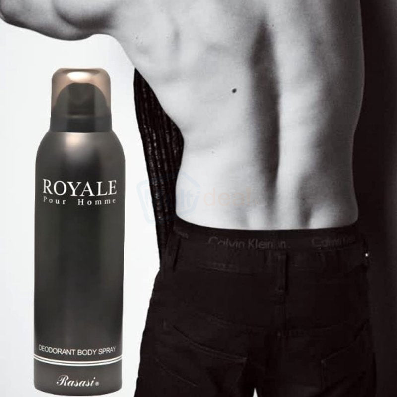 Rasasi Royale Pour Homme Deodorant Body Spray for Men (200ml)