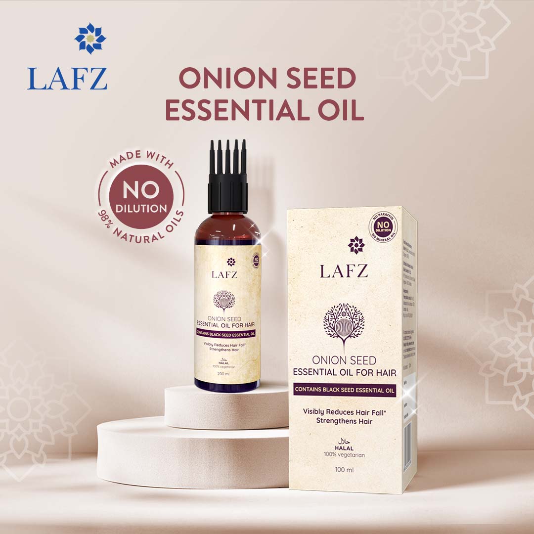 Lafz Essential Onion And Black Seed Hair Oil (100ml) - B1G1