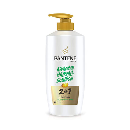 Pantene Advanced Hairfall Solution 2in1 Anti-Hairfall Silky Smooth Shampoo and Conditioner for Women