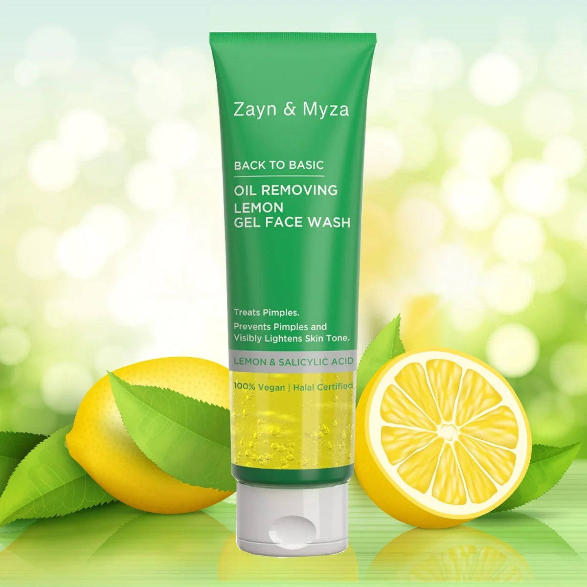 Zayn &amp; Myza Oil Removing Lemon Gel Face Wash - 75ml (Pack of 02)