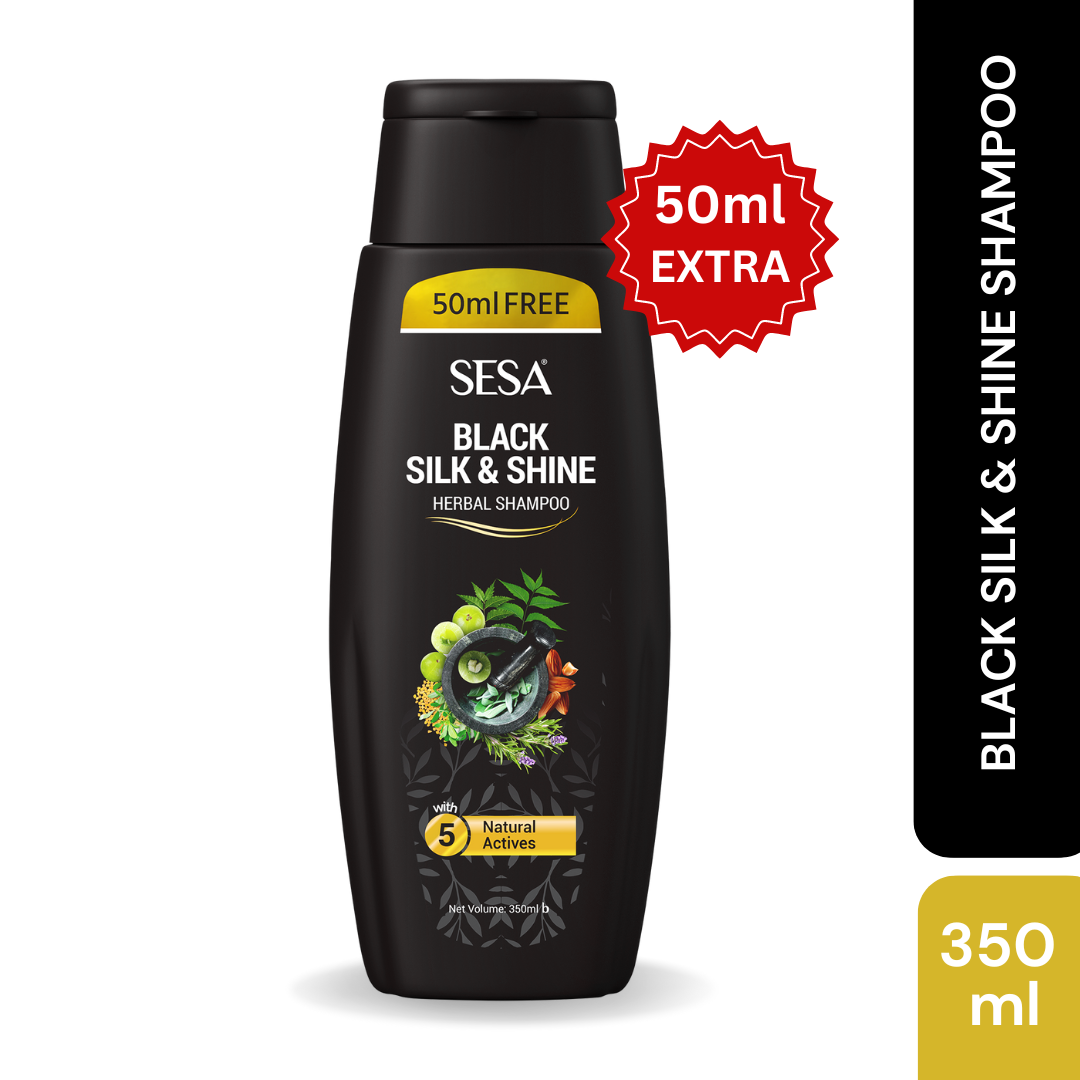 SESA Black Silk &amp; Shine Herbal Shampoo (300ml) + 50ml Extra