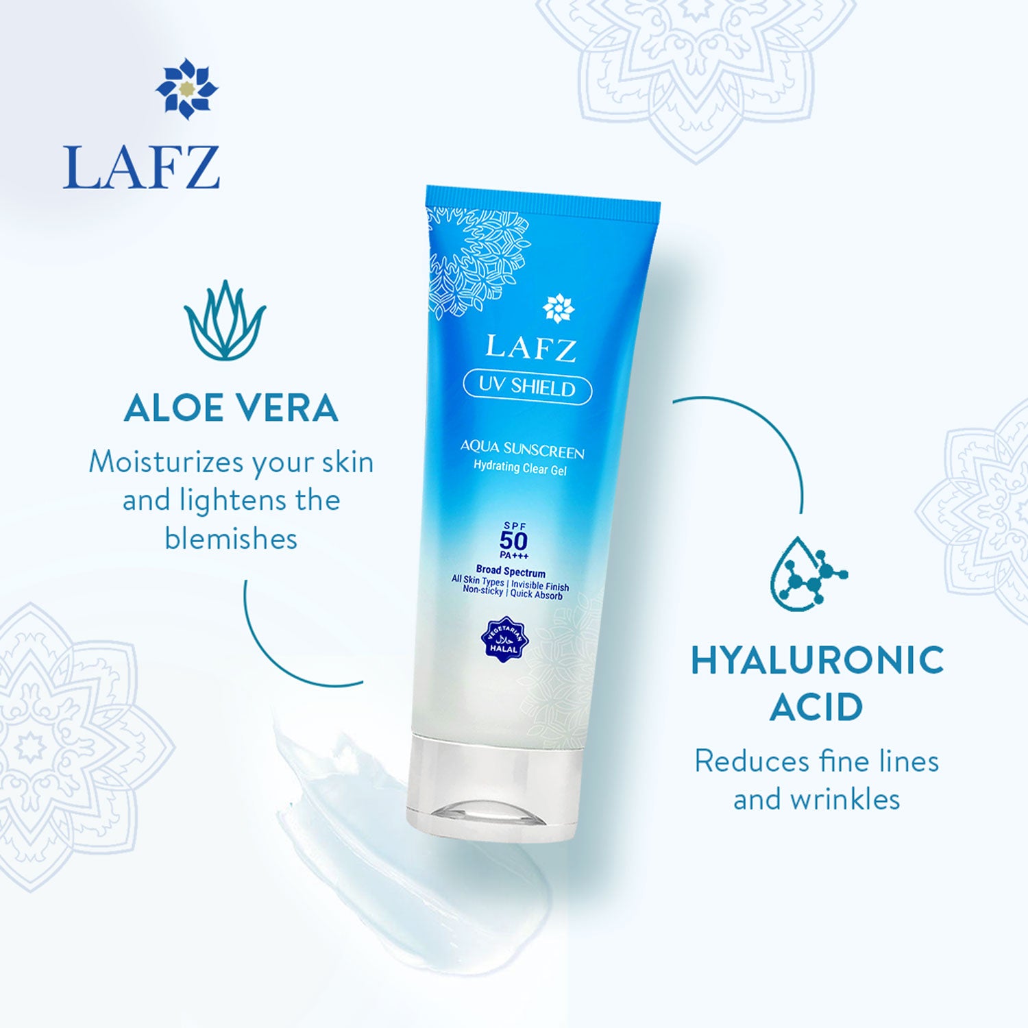 Lafz UV Shield Aqua Sunscreen - 50gm (Pack of 02)