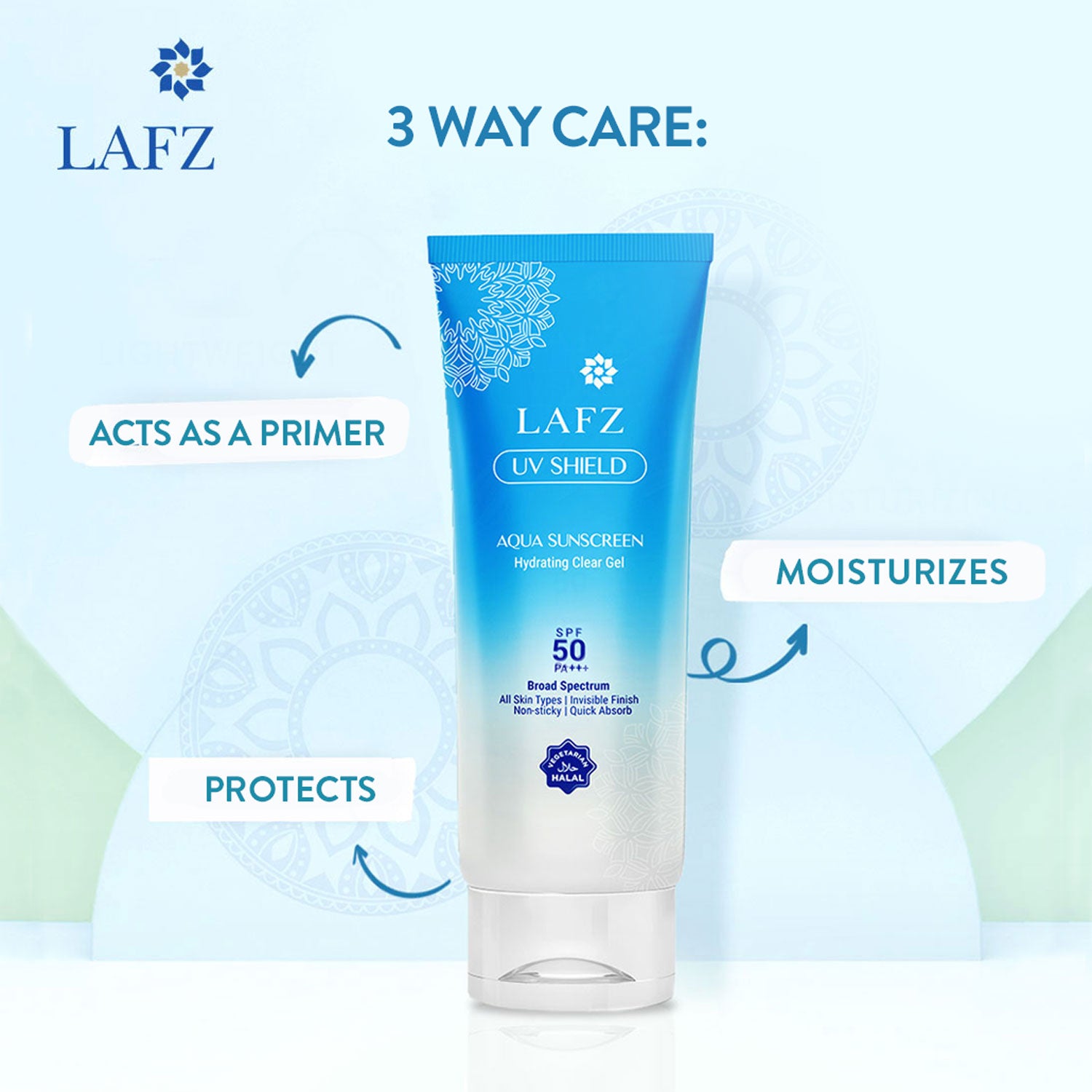 Lafz UV Shield Aqua Sunscreen - 50gm (Pack of 02)