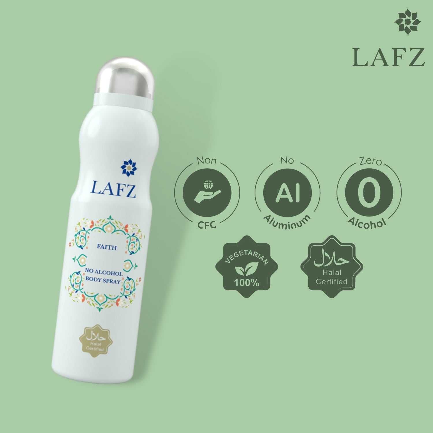 Lafz No Alcohol Perfume (160ml) - Faith