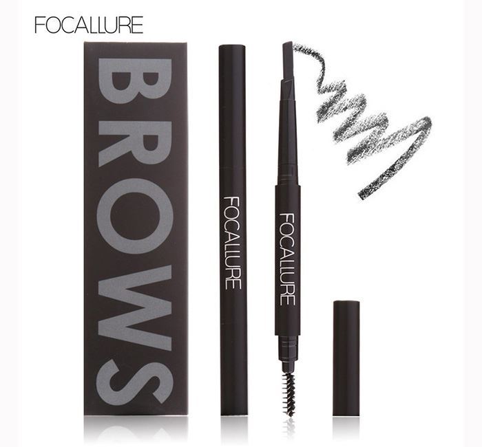 FA 18 - Focallure Waterproof Auto Brows Pen (1gm) - 03 Black