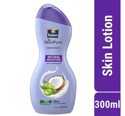 Parachute SkinPure Skin Lotion Natural Moisture 300ml (100ml Natural White Lotion Free)