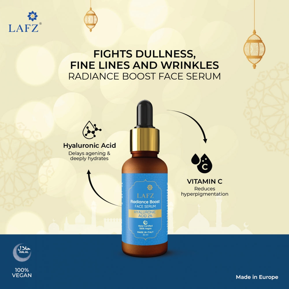 Lafz Radiance Boost Face Serum - Hyaluronic Acid 2% (30ml)