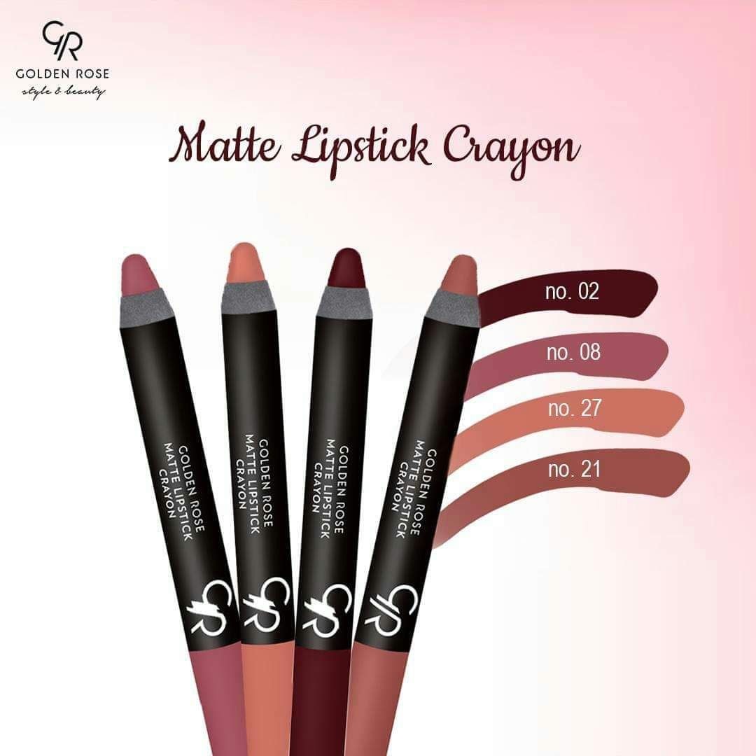 Golden Rose Matte Lipstick Crayon (3.5g)