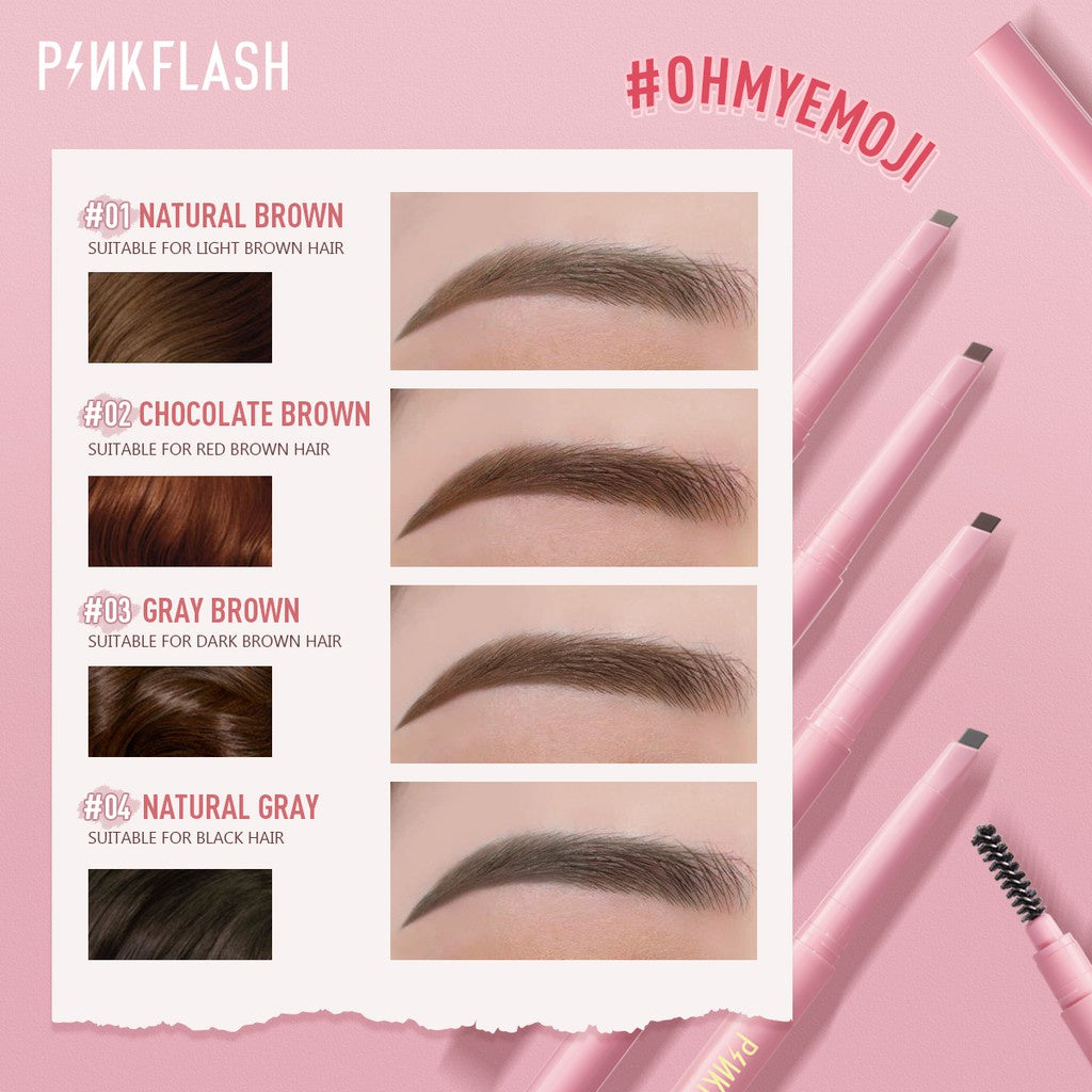 E09 - PINKFLASH Waterproof Auto Eyebrow Pencil