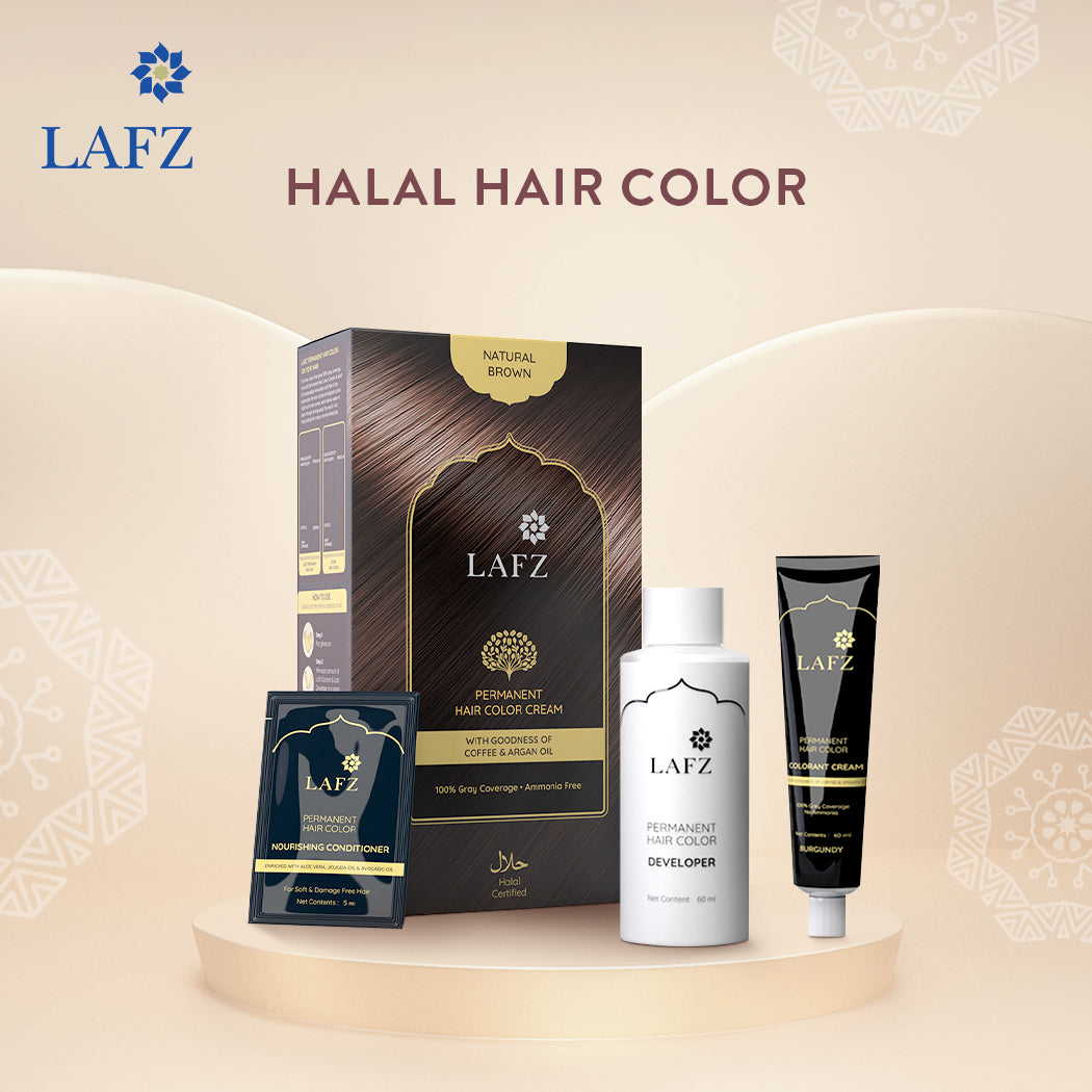 Lafz Permanent Hair Color Cream - Natural Brown