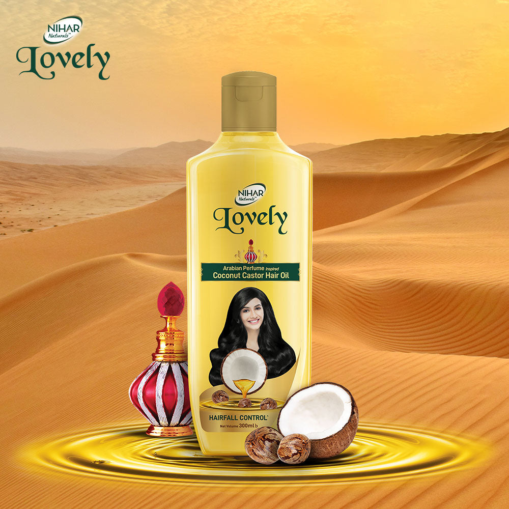 Nihar Lovely Coconut Castor Hair Oil