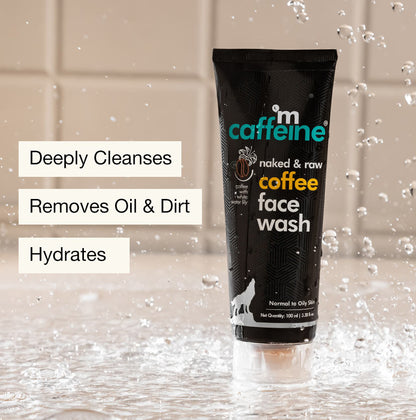 mCaffeine Naked and Raw Coffee Face Wash (100ml)