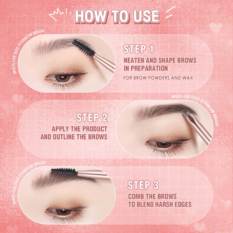 T04 - PINKFLASH Duo Eyebrow Brush