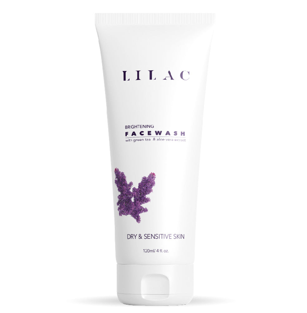 Lilac Advanced Brightening Face Wash for Dry And Sensitive Skin (120ml)