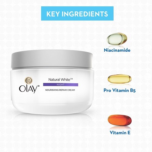 Olay Night Cream: Natural White 7 in 1 Night Cream (50g)