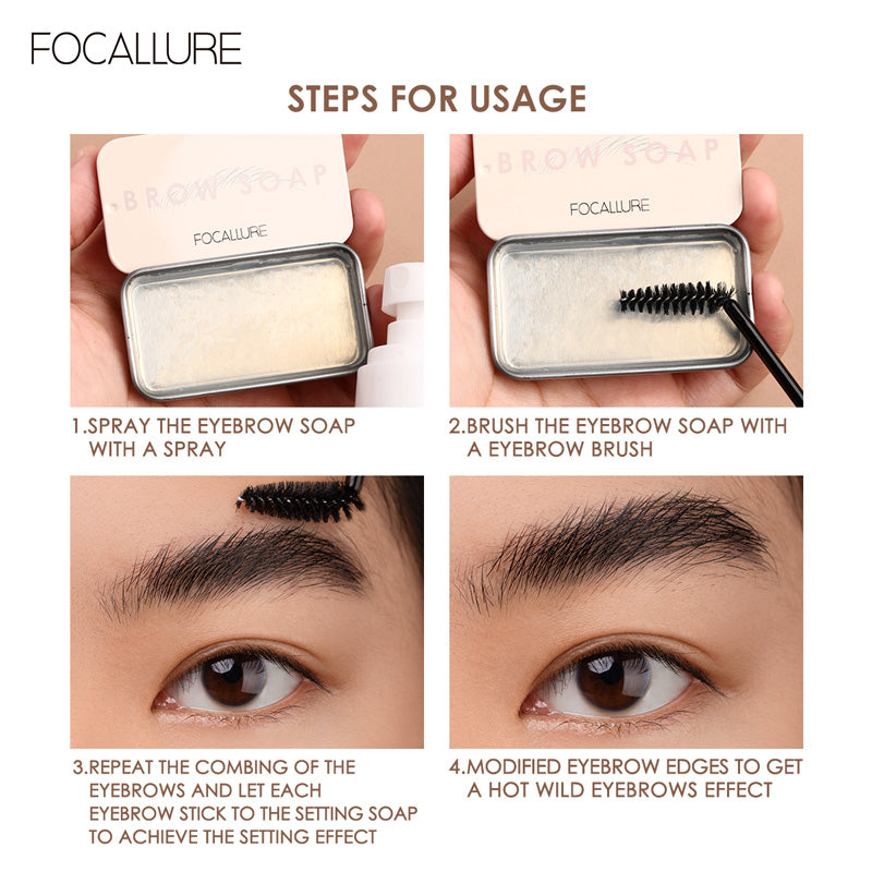 FA 182 - Focallure Brow Styling Soap with Knife - 01