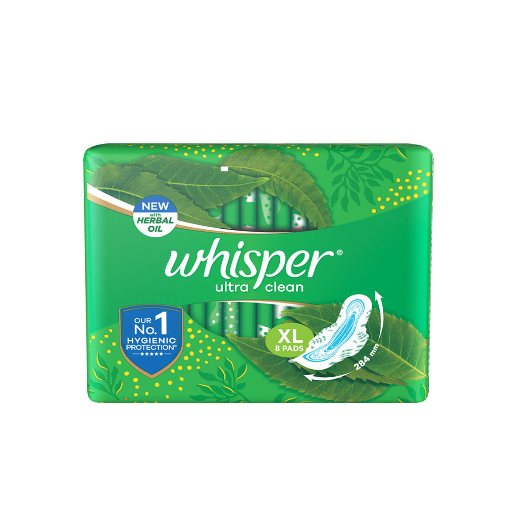 Whisper Ultra Clean Wings Sanitary Pads for Women - XL