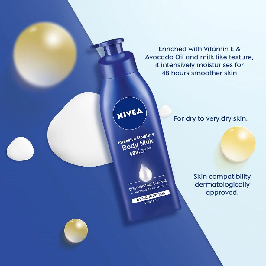 Nivea Body Milk Intensive Moisture Body Lotion (380ml)