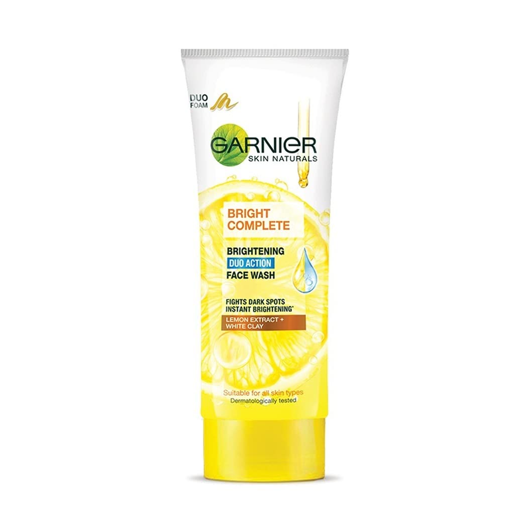 Garnier Bright Complete Brightening Duo Action Face Wash (100gm)