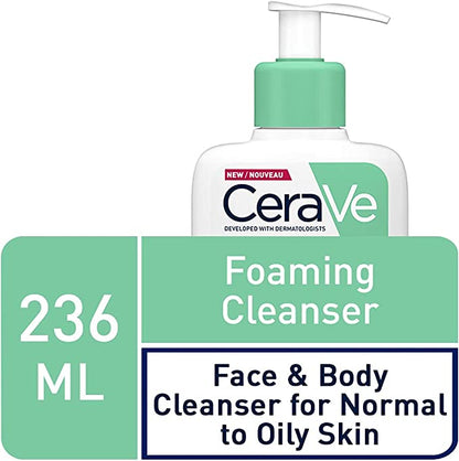 Cerave Foaming Cleanser For Normal To Oily Skin (236ml)