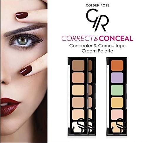 Golden Rose CORRECT and CONCEAL Concealer Cream Palette - 01 Light To Medium