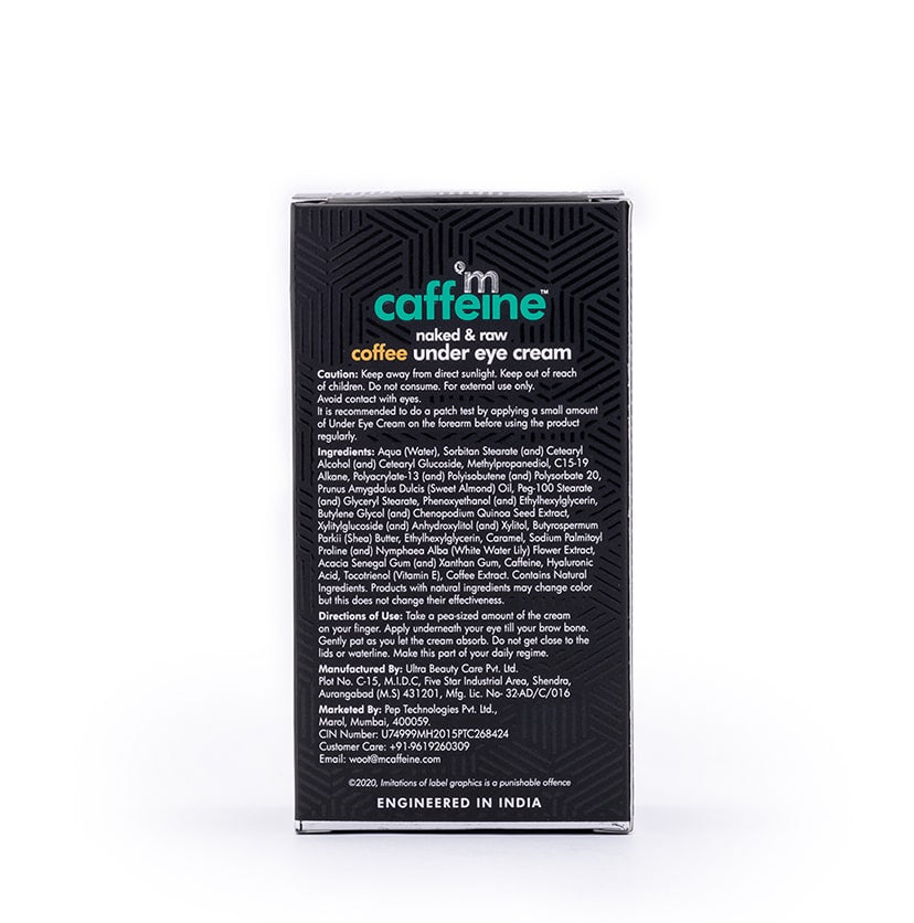 mCaffeine Naked and Raw Coffee Under Eye Cream (30ml)