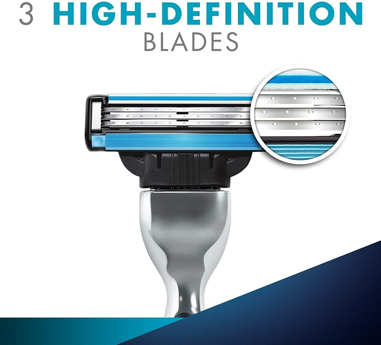 Gillette Mach3 Shaving 3-Bladed Cartridges - Pack of 4