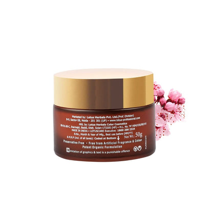 Lotus Herbals Dermo Spa Japanese Sakura Skin Whitening and Nourishing Night Cream (50gm)