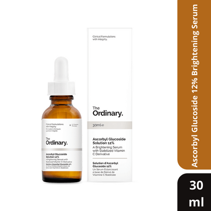 The Ordinary Ascorbyl Glucoside Solution 12% Brightening Serum (30ml)