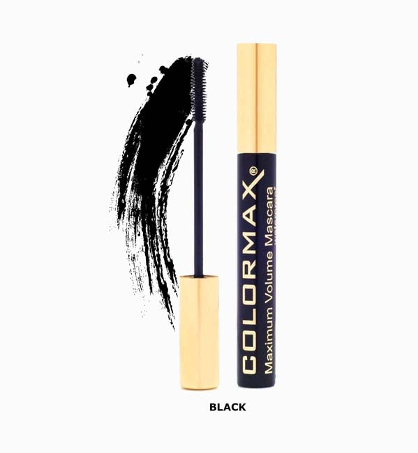 Colormax Maximum Volume Waterproof Mascara - Black (8ml)