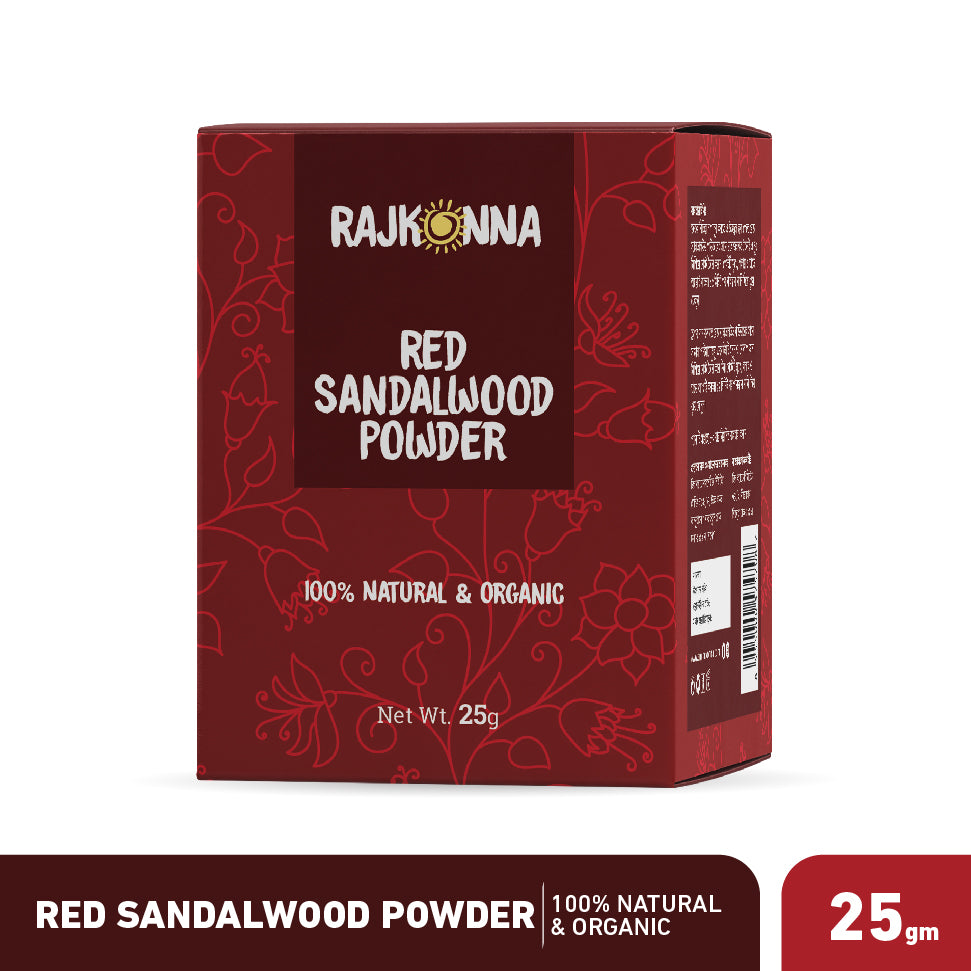 Rajkonna 100% Natural and Organic Red Sandalwood Powder (25gm)