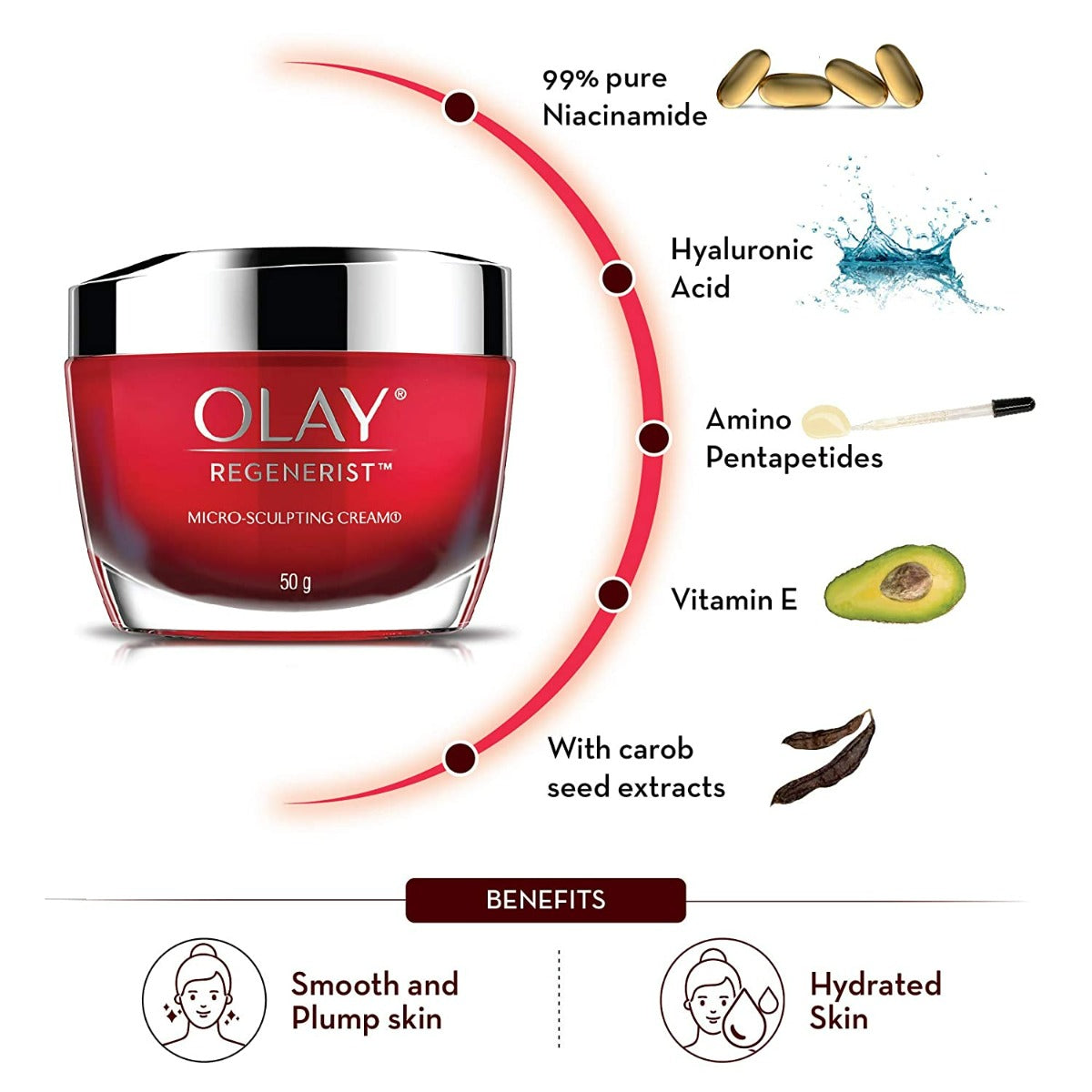 Olay Regenerist Micro-Sculpting Cream Face Moisturizer (50g)