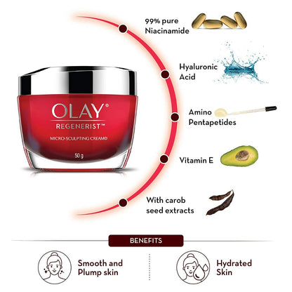 Olay Regenerist Micro-Sculpting Cream Face Moisturizer (50g)