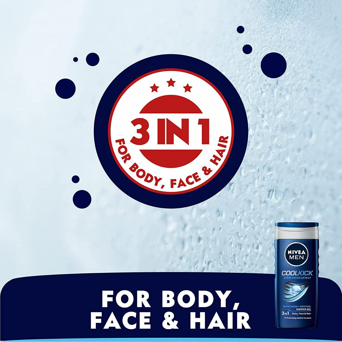 Nivea Men Shower Gel Cool Kick (250ml)