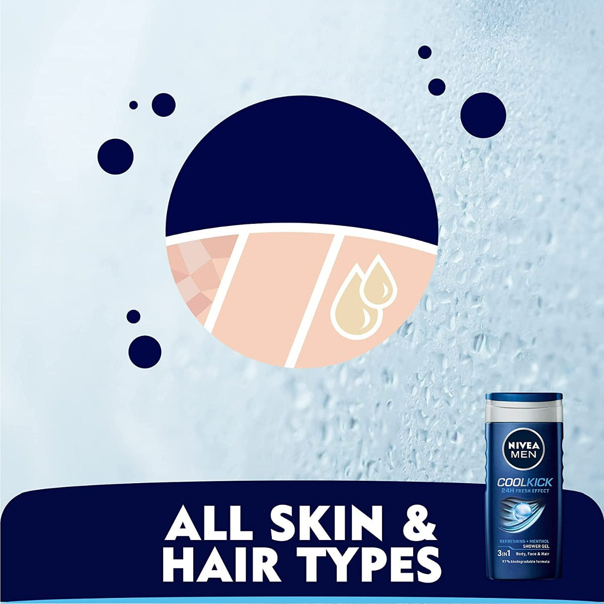 Nivea Men Shower Gel Cool Kick (250ml)