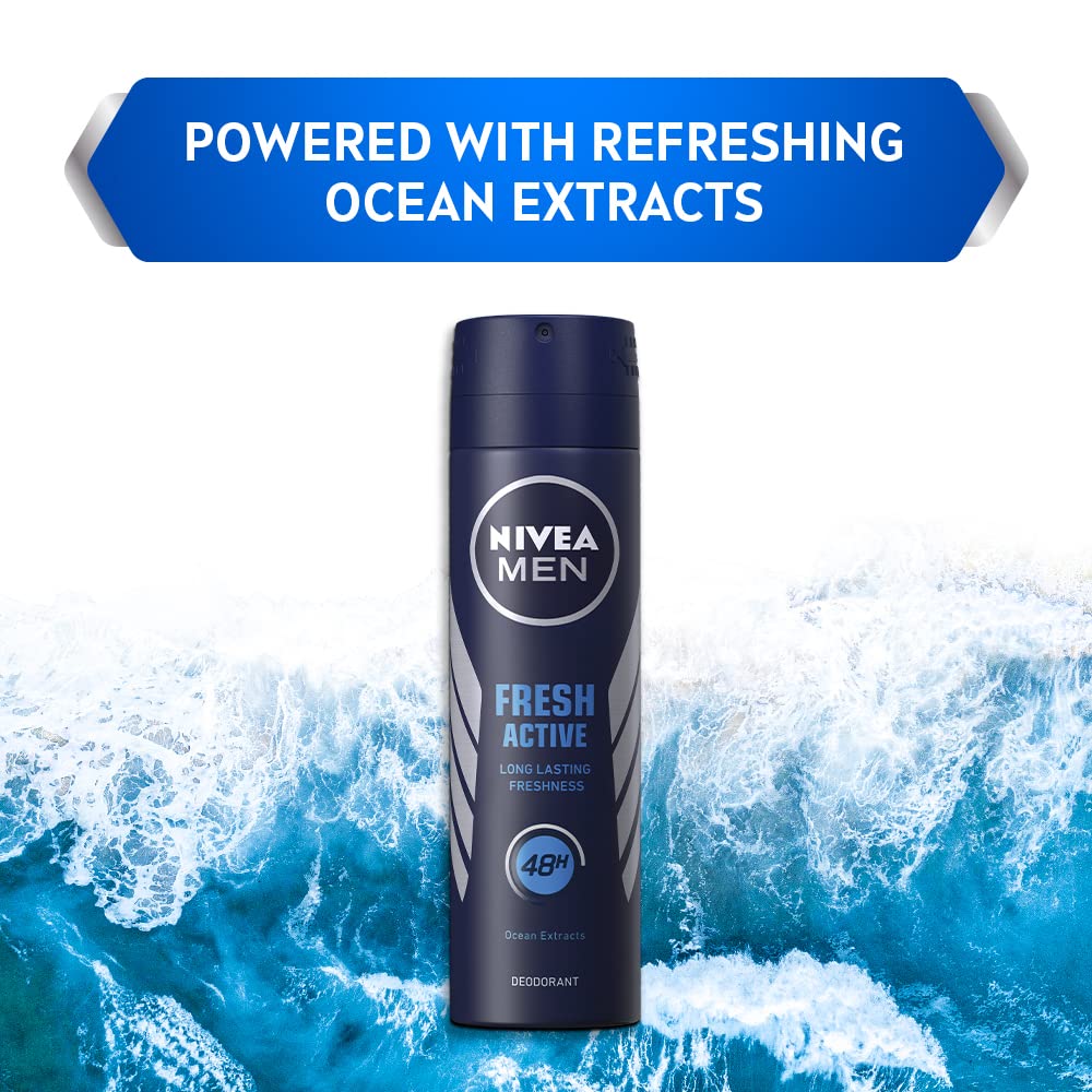 Nivea Men Body Spray Fresh Active (150ml)