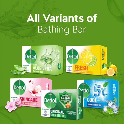 Dettol Aloe Vera Bathing Bar Soap (75gm)