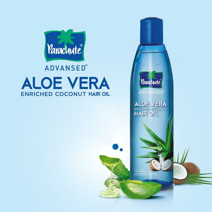 Parachute Hair Oil Advansed Aloe Vera Enriched Coconut 250ml Double Pack (FREE Orange Facewash - ANTI PIMPLE - 50gm)