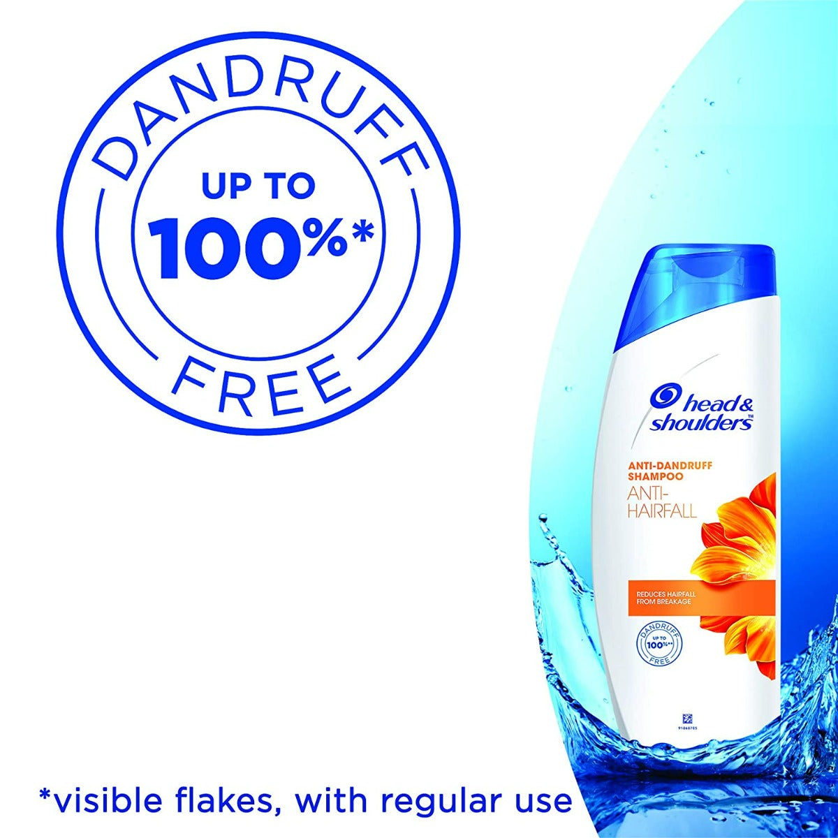 Head &amp; Shoulders Anti-Hairfall Anti-Dandruff Shampoo (180ml)