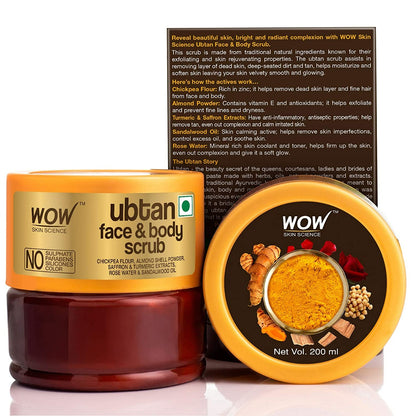 Wow Skin Science Ubtan Face &amp; body Scrub (200ml)