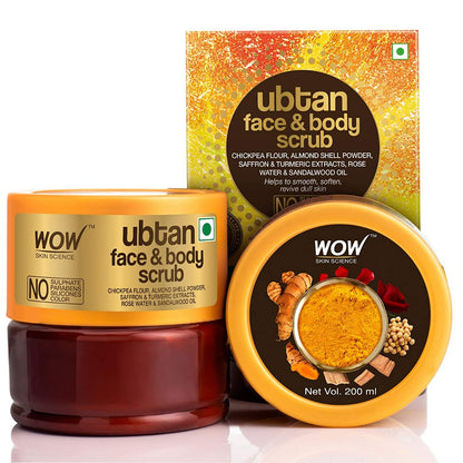 Wow Skin Science Ubtan Face &amp; body Scrub (200ml)