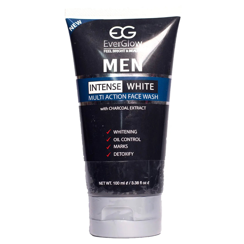 Everglow Intense White Men Face Wash Charcoal Extract (100ml)