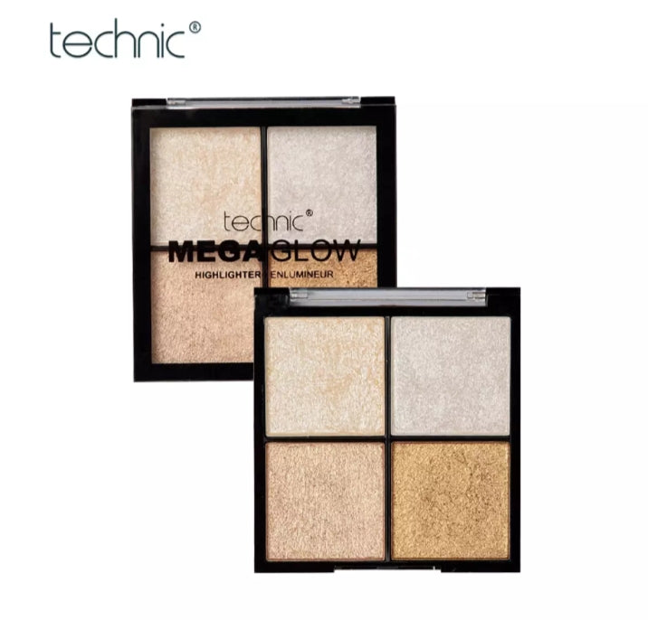 Technic Mega Glow Highlighter Palette (10g) - 4 Color