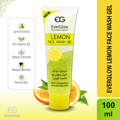 Everglow Lemon Face Wash (100ml)