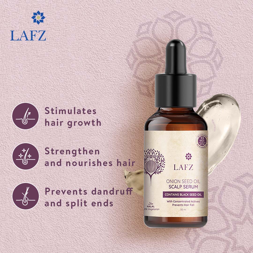 Lafz onion seed oil scalp serum (50ml)